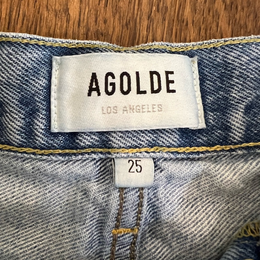 AGOLDE Blue Denim Shorts